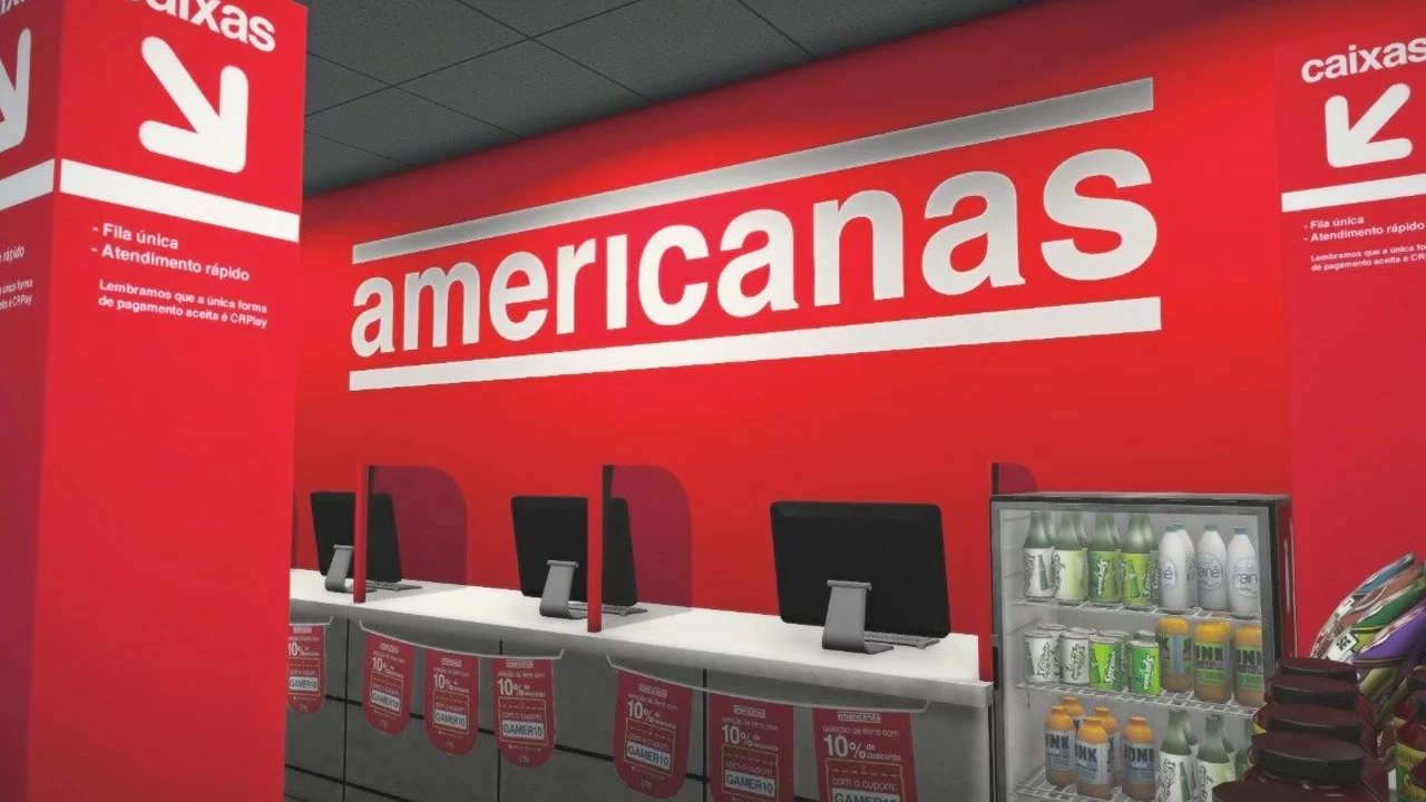 Imagem mostra fachada de uma loja Americanas