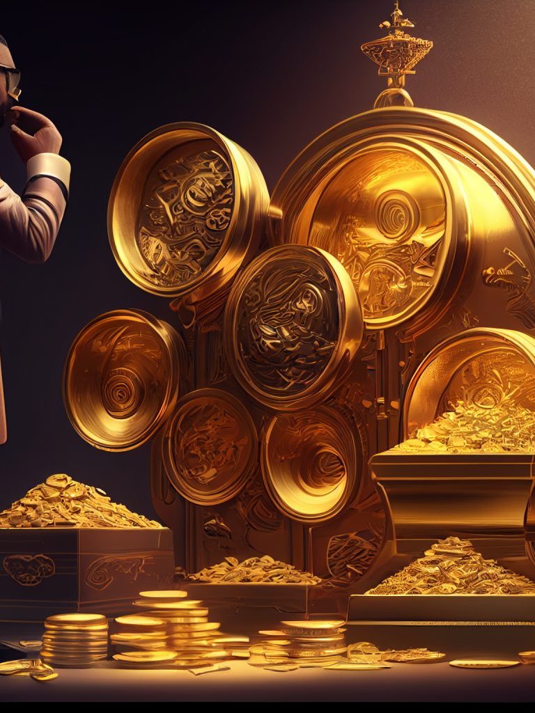 Imagem mostra homem decidindo investir em ouro