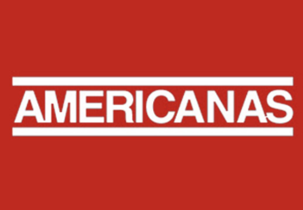 Imagem mostra logo da Americanas AMER3