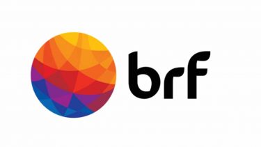 Imagem mostra logo da BRF (BRFS3)