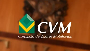 Imagem mostra o logo da CVM