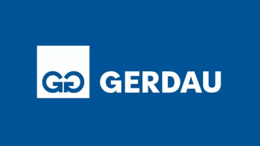Imagem mostra logo da Gerdau (GGBR4)