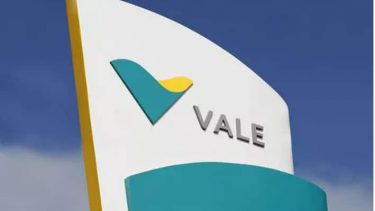 Imagem mostra logo da empresa Vale (VALE3)